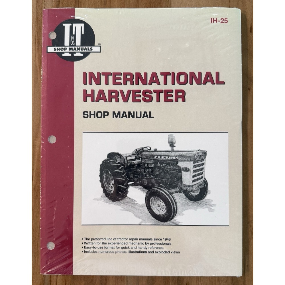 New/Sealed I&T Shop Manuals International Harvester IH-25 Shop Manual